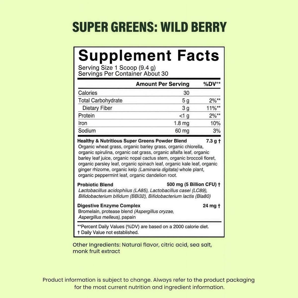 Super Greens: Best All-Natural Greens Powder for Daily Health